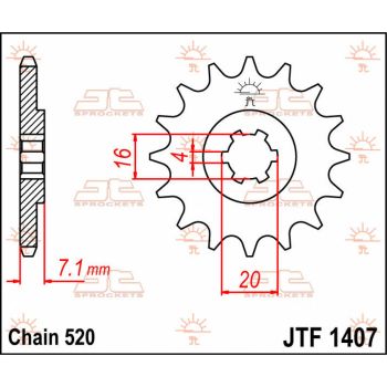 SPROCKET FRONT 10T 520