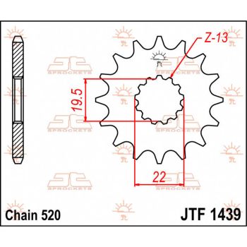 SPROCKET FRONT 11T 520
