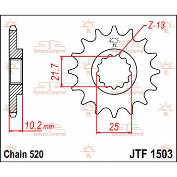 SPROCKET FRONT 12T 520