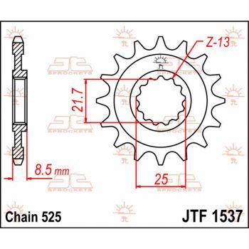 SPROCKET FRONT 16T 525