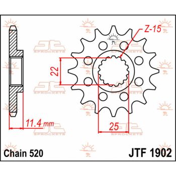 SPROCKET FRONT 14T 520
