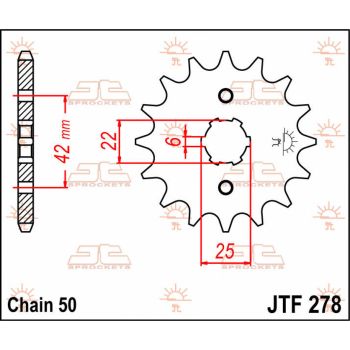 SPROCKET FRONT 17T 530