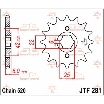 SPROCKET FRONT 15T 520