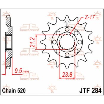 SPROCKET FRONT 15T 520