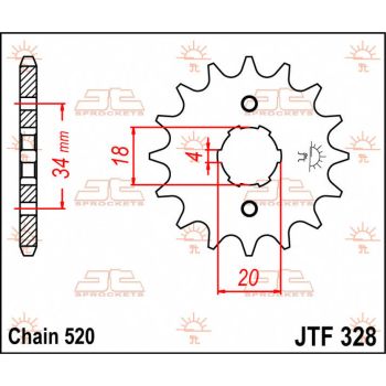 SPROCKET FRONT 13T 520