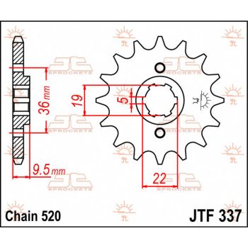 SPROCKET FRONT 13T 520