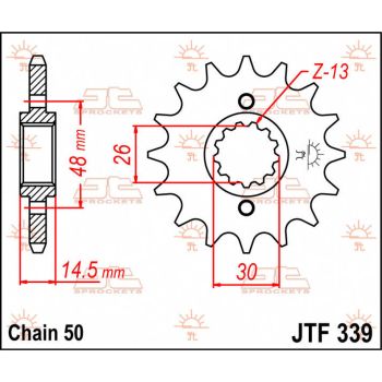 SPROCKET FRONT 16T 530