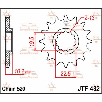 SPROCKET FRONT 12T 520