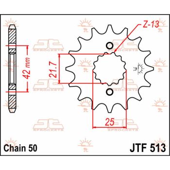 SPROCKET FRONT 13T 530