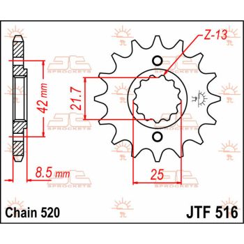 SPROCKET FRONT 15T 520