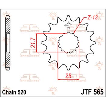 SPROCKET FRONT 16T 520