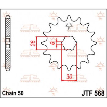 SPROCKET FRONT 17T 530