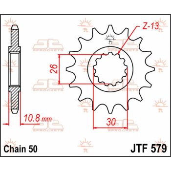 SPROCKET FRONT 17T 530