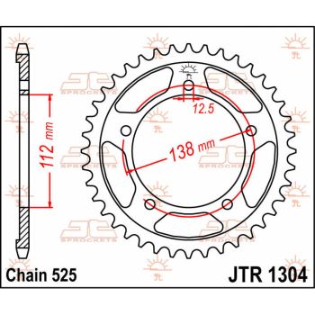 SPROCKET REAR 41T 525