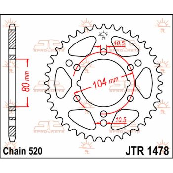 SPROCKET REAR 30T 520