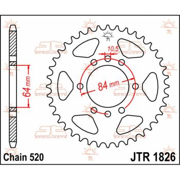 SPROCKET REAR 41T 520