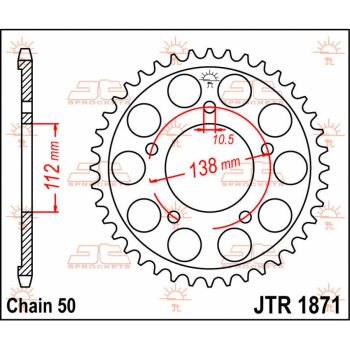 SPROCKET REAR 48T 530