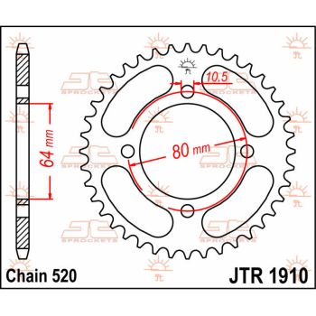 SPROCKET REAR 32T 520