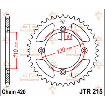 SPROCKET REAR 47T 420