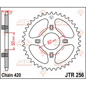 SPROCKET REAR 36T 420