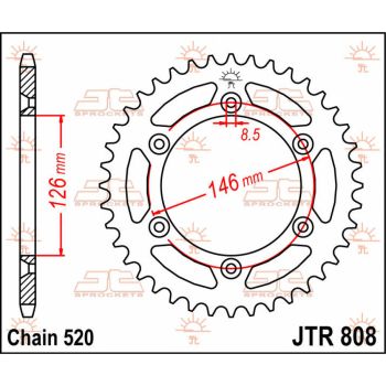 SPROCKET REAR 41T 520
