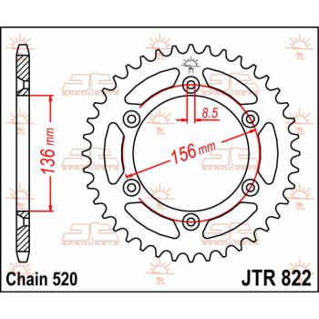 SPROCKET REAR 49T 520