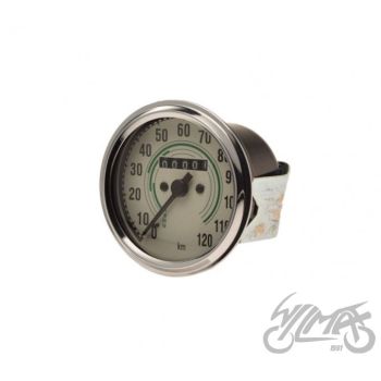 SPIDOMEETER, JAWA 250 350 ÜMMARGUNE 120 km/h VALGE