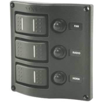 3-switch panel, graphite