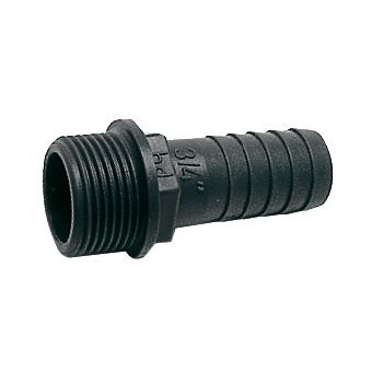 hose adapter polyp.male 1/2x16