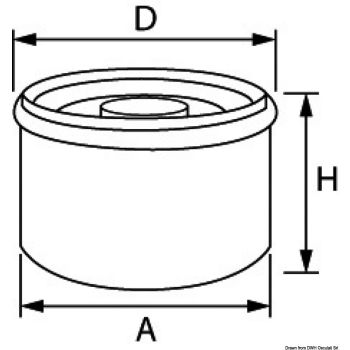 Osculati Mercury Verado oil filter 6 cylinders