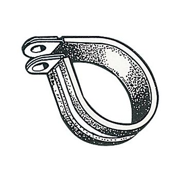 Rubber S.S hose clamps 20 mm (package 10 pcs)