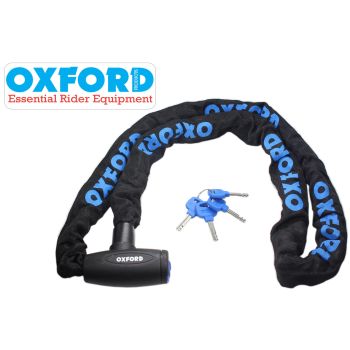BLOKADA ZABEZPIECZENIE PRZECIWKRADZIEŻOWE OXFORD ŁAŃCUCH GP CHAIN LOCK DŁUGOŚĆ 1,5 METRA Z ZAPIĘCIEM, ŚREDNICA OCZKA 8mm