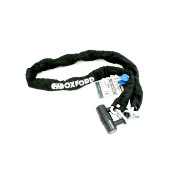 BLOKADA ZABEZPIECZENIE PRZECIWKRADZIEŻOWE OXFORD ŁAŃCUCH HD CHAIN LOCK DŁUGOŚĆ 1,5 METRA Z ZAPIĘCIEM, ŚREDNICA OCZKA 14mm