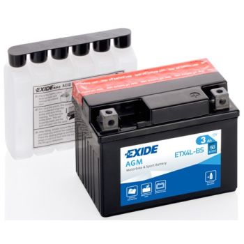 AKUMULATOR EXIDE YTX4L-BS / ETX4L-BS 3Ah AGM