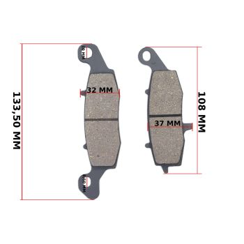 KLOCKI HAMULCOWE SUZUKI GS 500 XF 650 PRZÓD FM