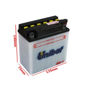AKUMULATOR UNIBAT CB9L-B P+ (12N9-3B) YB9L-B
