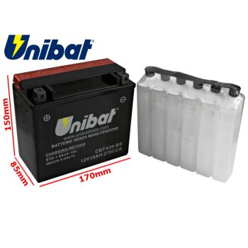 AKUMULATOR UNIBAT CBTX20-BS L+ 18Ah YTX20-BS
