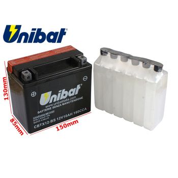 AKUMULATOR UNIBAT CBTX12-BS L+ 10Ah YTX12-BS