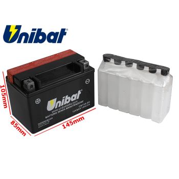 AKUMULATOR UNIBAT CBTX9-BS L+ 8Ah YTX9-BS