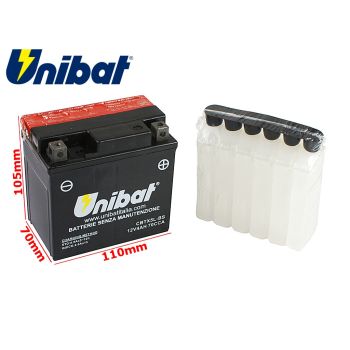 AKUMULATOR UNIBAT CBTX5L-BS P+ 4Ah YTX5L-BS