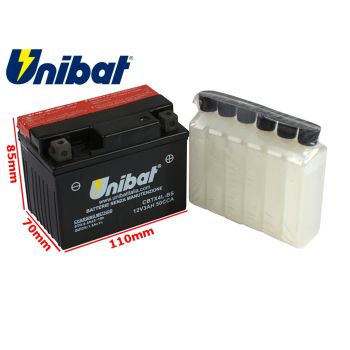 AKUMULATOR UNIBAT CBTX4L-BS P+ 3Ah YTX4L-BS