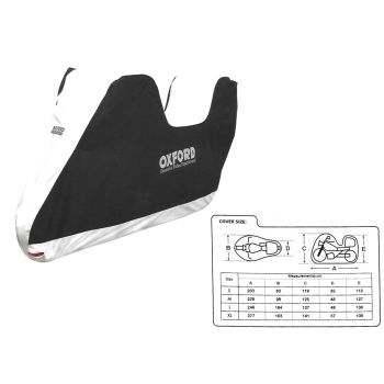 POKROWIEC NA MOTOCYKL OXFORD AQUATEX VER 2 M Z MIEJSCEM NA KUFER CENTRALNY
