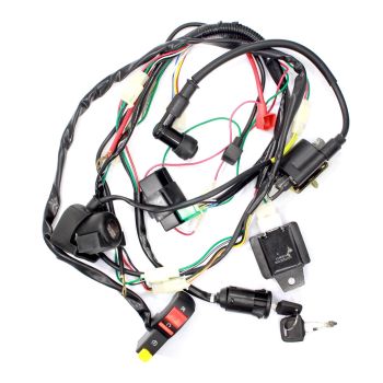 INSTALACJA ELEKTRYCZNA CROSS 125 ROZRUSZNIK NOWY MODEL HB SILNIK POZIOMY Z OZNACZENIEM 139FMB, 147FMD, 152FMH, 154FMI WYSTĘPUJĄCY W CHIŃSKIE CROSSY