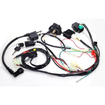 INSTALACJA ELEKTRYCZNA CROSS 125 ROZRUSZNIK NOWY MODEL HB SILNIK POZIOMY Z OZNACZENIEM 139FMB, 147FMD, 152FMH, 154FMI WYSTĘPUJĄCY W CHIŃSKIE CROSSY