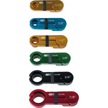 CLIC-FEDERNVERSCHLUß-LEITUNGSKUPPLUNGEN-SATZ. 6-TLG.