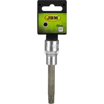 1/2" XZN 12-TÄHIK PIKK PADRUNOTSIK M6. 100MM. SATIN CR-VAN. RIPUTUSPAKEND JBM