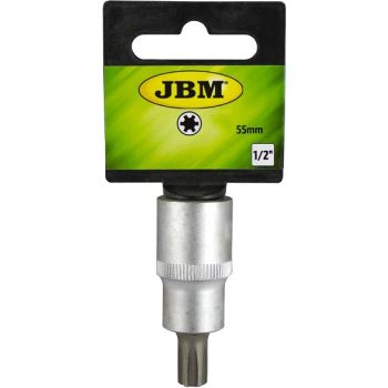 1/2" PADRUNOTSIK RIBE TORX LÜHIKE M6. SATIN CR-VAN. RIPUTUSPAKEND JBM