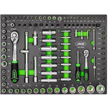108-OS. 1/2"+1/4" PADRUNITE+OTSIKUTE KOMPLEKT 2-32MM. PU-PANEELIS JBM