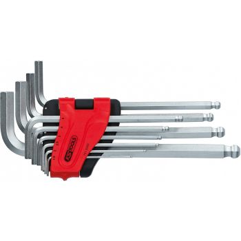 10-OS. L-KUUSKANTVÕTMETE KOMPL. 1.5-10MM (+7MM) PIKAD. KUULOTS KS TOOLS