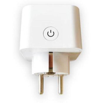 230V JUHITAV PISTIKUPESA/TAIMER SMART WIFI VALGE 55X77MM IP20 KOBI